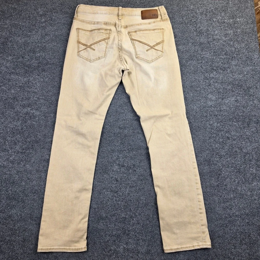 Buckle BKE Jake Straight Pants Men 33x32 Tan Khaki Stretch Regular Fit Mid Rise
